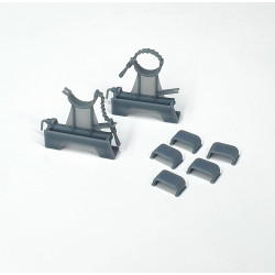 Pimp My Miniatures Afvs35-042 1/35 Travel Lock For Panther Barrel Final Db Ver And Ausf. F Hull Standing Position 2 Pcs