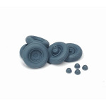 Pimp My Miniatures Afvs35-058 1/35 Vw Kubelwagen Ballon Road Wheels Weighted Type 1