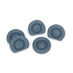 Pimp My Miniatures Afvs35-104 1/35 Vw Kubelwagen Road Wheels Flat Tires With Caps Typ 2