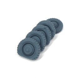 Pimp My Miniatures Afvs35-122 1/35 Vw Typ 82e Kafer Road Wheels Flat Tires With Caps Type 2