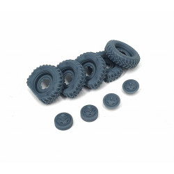 Pimp My Miniatures Afvs35-129 1/35 Vw Typ 82e Kafer Road Wheels Flat Tires Type 3