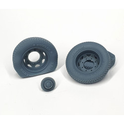 Pimp My Miniatures Afvs35-184 1/35 Opel Blitz Late Rear Road Wheels Flat Tires Type 2