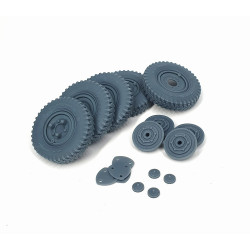 Pimp My Miniatures Afvs35-194 1/35 Sd.kfz 222 Early Road Wheels Set With Spare Weighted Type 3 For Hobby Boss