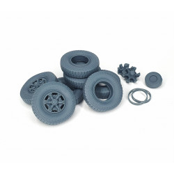 Pimp My Miniatures Afvs35-227 1/35 Lancia 3ro Road Wheels Set With Spare Type 1