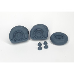 Pimp My Miniatures Afvs35-279 1/35 Vw Kubelwagen Ballon Road Wheels Flat Tires Type 2