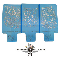 77propeller Prp027 3 Medium Airbrush Template Airbrush Stencils Spraying Fine Details 90mm X 60mm