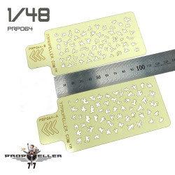 77propeller Prp064 1/48 Italian Aircraft Camouflage Airbrush Template 2pcs 77propeller Prp064 1/48 Italian Aircraft Camouflage Airbrush Template 2pcs