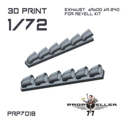 77propeller Prp7018 1/72 Exhaust Arado Ar-240 For Revell Kit Variant 2 77propeller Prp7018 1/72 Exhaust Arado Ar-240 For Revell Kit Variant 2