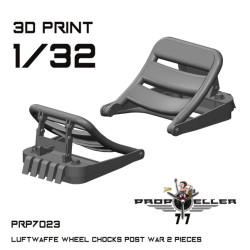 77propeller Prp7023 1/32 Luftwaffe Wheel Chocks Post War 2 Pieces