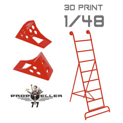 77propeller Prp703 1/48 Mig-21 Ladder With Chocks 77propeller Prp703 1/48 Mig-21 Ladder With Chocks