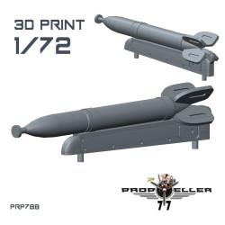77propeller Prp788 1/72 Rs-132 Soviet Ww Ii Rockets 4 Pieces Resin Kit
