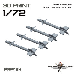 77propeller Prp794 1/72 R-3s Missiles 4 Pieces For All Kit Resin Kit