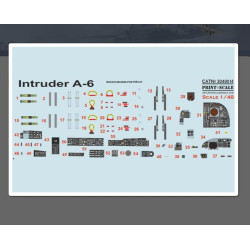 Print Scale 3d48-014 1/48 Instrumental Panel And Cocpit Intruder A6