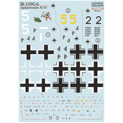 Print Scale 48-307 1/48 Messerschmitt Bf-109 Tropical Options Part 2