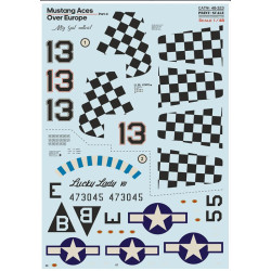 Print Scale 48-323 1/48 Decal For P-51 Aces Over Evrope Part 4