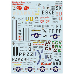 Print Scale 72-515 1/72 Decal For P-51 Aces Over Europe Part 1