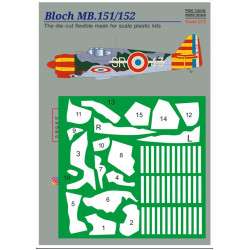 Print Scale Psm72018 1/72 Bloch Mb 151/152 Mask Decal
