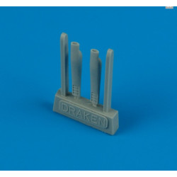 Quickboost 48188 1/48 J-35 Draken Air Scoops For Hasegawa Accessories For Aircraft Quickboost 48188 1/48 J-35 Draken Air Scoops For Hasegawa Accessories For Aircraft