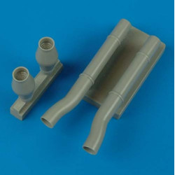 Quickboost 48284 1/48 Junkers Ju 87d-5n Night Exhaust Type A For Hasegawa