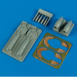Quickboost 48463 1/48 P-38j Lightning Update Turbo And Air Intakes For Academy Eduard