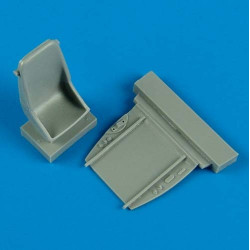 Quickboost 48525 1/48 Bf 109f Early Seat Conversion For Zvezda Accessories Kit