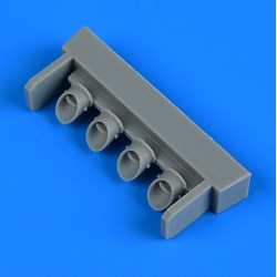 Quickboost Qb48927 1/48 Lockheed P-38f/G Lightning Exhaust For Tamiya