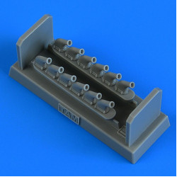 Quickboost 48929 1/48 P-51d Mustang Exhaust For Tamiya Accessories For Aircraft