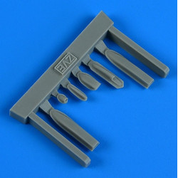 Quickboost Qb49043 1/48 Sukhoi Su-25 Frogfoot Air Intakes For Zvezda