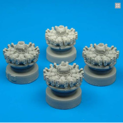 Quickboost 72026 1/72 B-17f/G Engines For Hasegawa Accessories For Aircraft