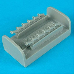 Quickboost Qb72062 1/72 Hawker Typhoon Exhausts For Academy Accessories