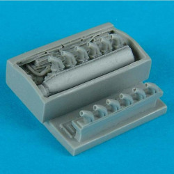 Quickboost Qb72070 1/72 Bell P-39 Aircobra Engine For Academy Accessories Kit
