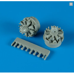 Quickboost 72081 1/72 P-61a Black Widow Engines For Dragon Accessories Kit