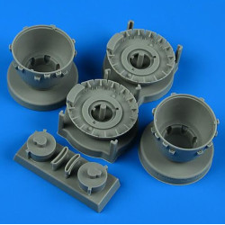 Quickboost 72731 1/72 B-25h/J Mitchell Cowlings And Cooling Flaps Opened For Hasegawa