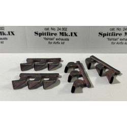 Rexx24002 1/24 Fishtail Exhausts For Spitfire Mk Ix For Airfix