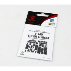 Red Fox Qs-48149 1/48 F-14d Super Tomcat 3d Acrylic Instrument Panels For Gwh