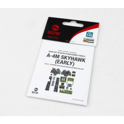 Red Fox Qs-48163 1/48 A-4m Skyhawk Early 3d Acrylic Instrument Panels For Magic Factory