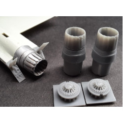 Rise144 Models Rm011 1/144 Pw 100 Nozzle Open For F-16 2 Types Resin Kit For Revell
