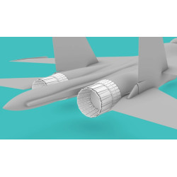 Rise144 Models Rm086 1/144 Su-27 Exhaust Open Version For Trumpeter Kit