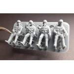 Rise144 Models Rm72019 1/72 Vietnam Era Pilots Sitting 4x Pilots, Diff Poses