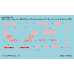 Rise144 Models Rmd001 1/144 F-16c Decals Warhawks Have Glass Scheme