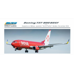 Rush Model Kits Rmkd144026 1/144 Decal For Aircraft Boeing 737-800 Bdsf Supernova Airlines