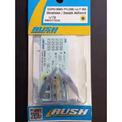 Rush Model Kits St72001 1/72 Ecips Pylon For F-16a X2 Decal Rmk D72-011