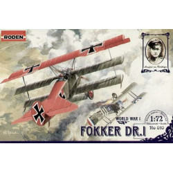 Roden 010 1/72 Fokker Dr. I Plastic Model German Airplane Wwi Triplane