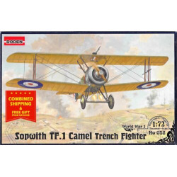 Roden 052 1/72 Sopwith 2f1 Camel Trench Fighter British Airplane Wwi