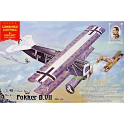 Roden 418 1/48 Fokker D.vii Oaw Mid German Fighter-biplane Wwi Model Kit
