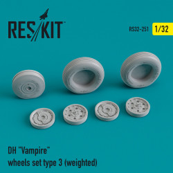 Reskit RS32-0251 - 1/32 - DH Vampire wheels set type 3 (weighted)