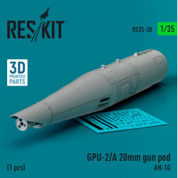 Reskit Rs35-0038 1/35 Gpu 2a 20mm Gun Pod 1pcs Ah 1g 3d Printed