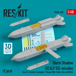 Reskit Rs48-0428 1/48 Storm Shadow Scalp Eg Missiles 2 Pcs Su24 Tornado Eurofighter Mirage 2000 Rafale Nimrod Mra4 3d Printing