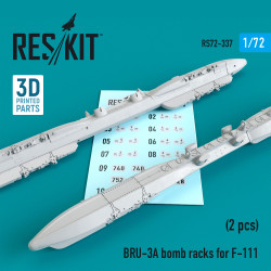Reskit RS72-0337 1/72 BRU-3A bomb racks for F-111 (2 pcs) (3D Printing)