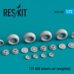 Reskit Rs72-0370 1/72 737 800 Wheels Set Weighted Scale Model Accessories